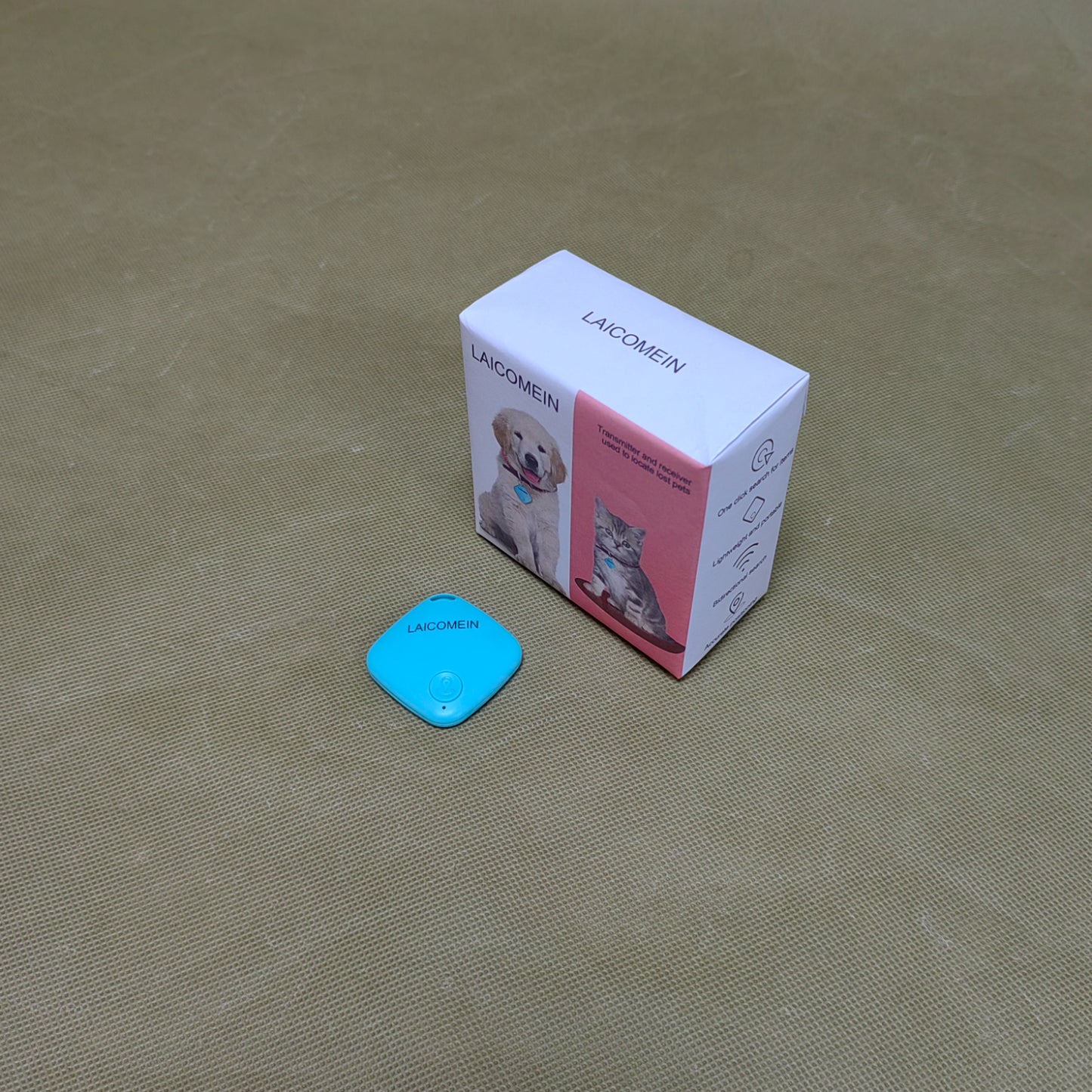 LAICOMEIN  Transmitter and receiver used to locate lost pets,Bluetooth Item Finder ,for Keys, Luggage, Wallet, Vehicles