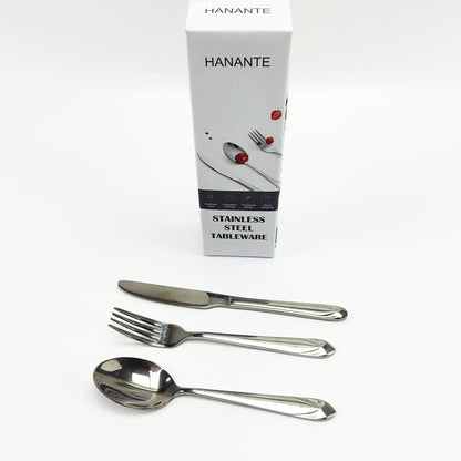 HANANTE Stainless steel table knives,  Silverware set for Home, Kitchen and Restaurant, Mirror Polished& Dishwasher Safe