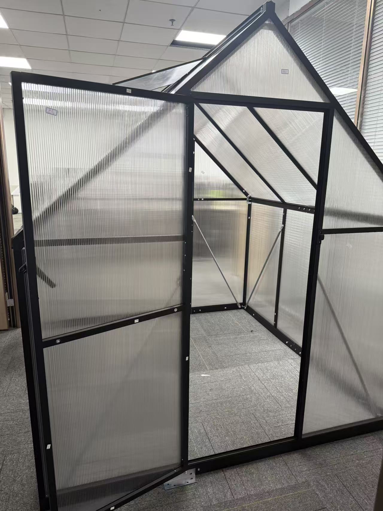 TerraNest Modular greenhouses not of metal,Transparent Panels Windows Door for Backyard Garden, Outside Walk in Plant Greenhouses