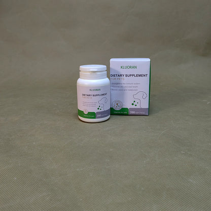 KLUORAN  Dietary supplements for pets,Dog Supplements & Vitamins, Vitamins for Skin and Coat Allergies, Probiotics