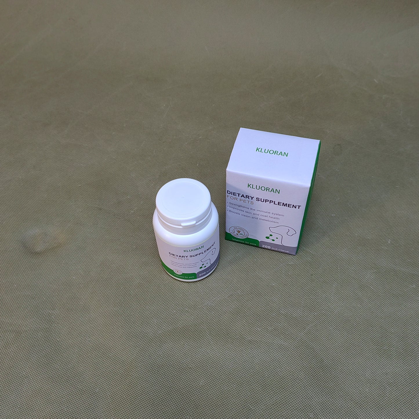KLUORAN  Dietary supplements for pets,Dog Supplements & Vitamins, Vitamins for Skin and Coat Allergies, Probiotics