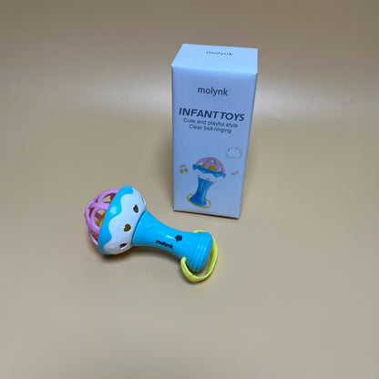 molynk  Infant toys ,  Infant Grab Shake Rattle, Easy Hold Sensory Teether, Babies Development Learning Music Toy