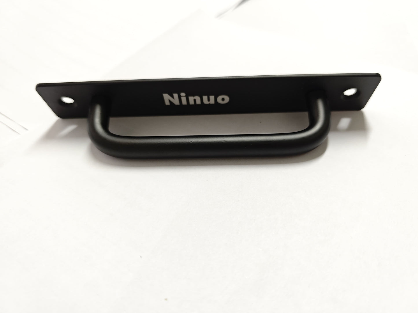 Ninuo  Hardware Handle , Aluminium Alloy Door Pull Handle for Sliding Barn Door Gate Cabinet Closet Drawer Garage Shed, Black