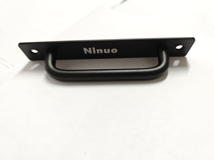 Ninuo  Hardware Handle , Aluminium Alloy Door Pull Handle for Sliding Barn Door Gate Cabinet Closet Drawer Garage Shed, Black