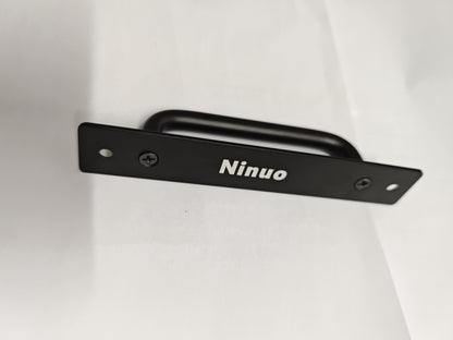 Ninuo  Hardware Handle , Aluminium Alloy Door Pull Handle for Sliding Barn Door Gate Cabinet Closet Drawer Garage Shed, Black