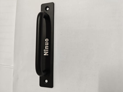 Ninuo  Hardware Handle , Aluminium Alloy Door Pull Handle for Sliding Barn Door Gate Cabinet Closet Drawer Garage Shed, Black