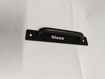 Ninuo  Hardware Handle , Aluminium Alloy Door Pull Handle for Sliding Barn Door Gate Cabinet Closet Drawer Garage Shed, Black