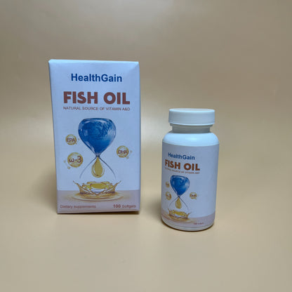HealthGain  Nutritional supplements ,Fish Oil Omega 3 Supplement, for Healthy Heart Brain Eyes Support