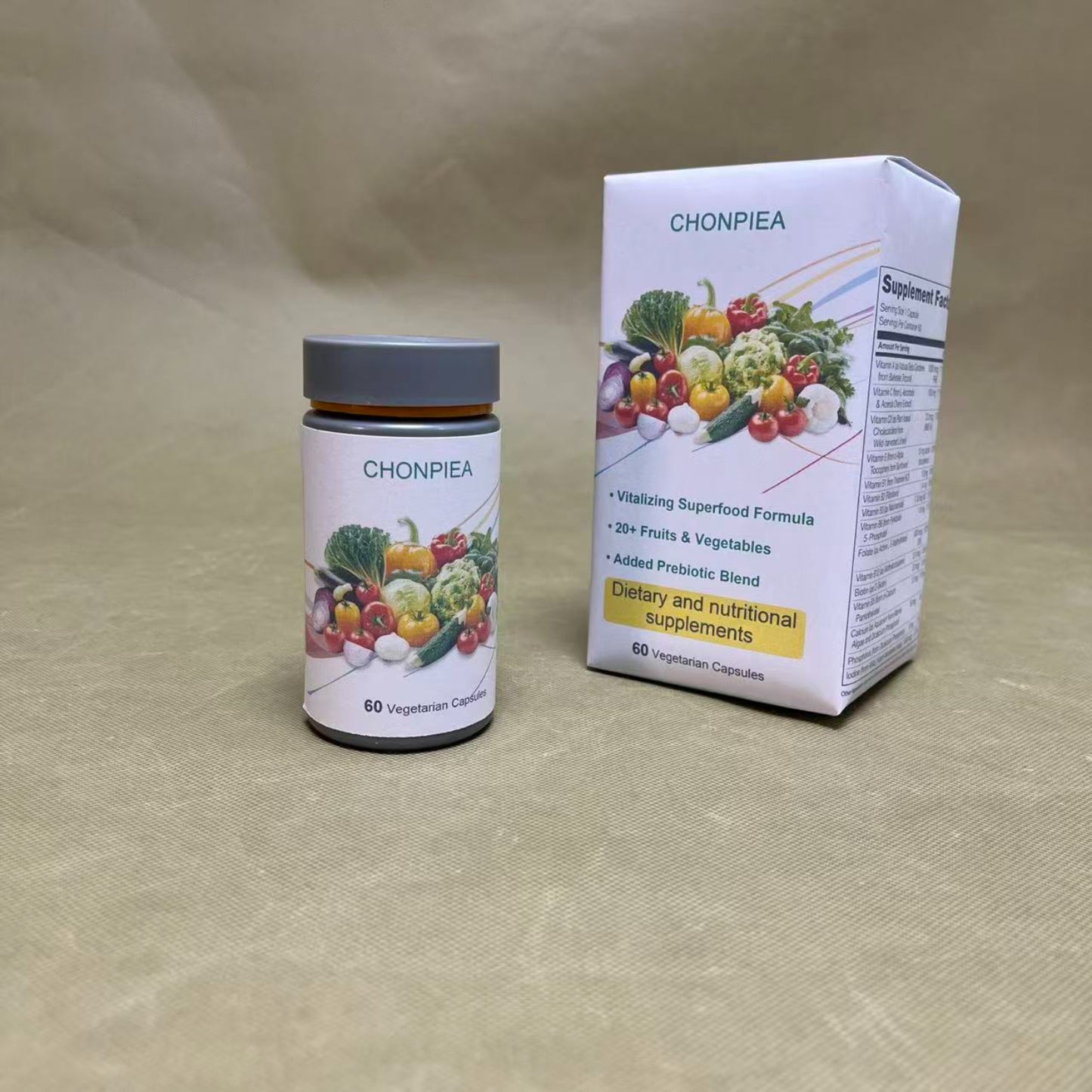 CHONPIEA  Dietary and nutritional supplements,Vita Fruits and Veggies Capsules, For men and women