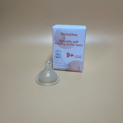 RocinaOme   Feeding bottle teats,Silicone Nipple, Natural Feel,1+ Months