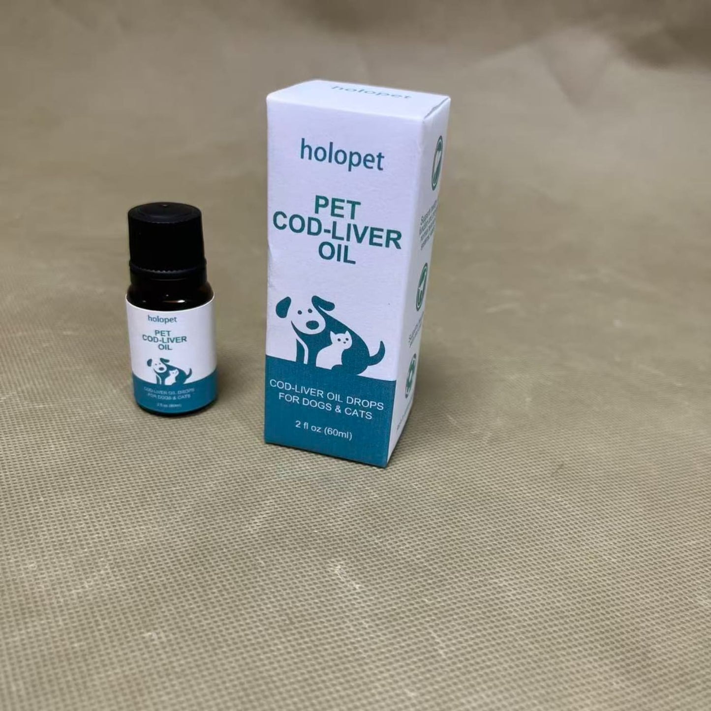 holopet   Cod-liver oil drops,Skin, Joint, Immune & Heart Health - Liquid Supplement