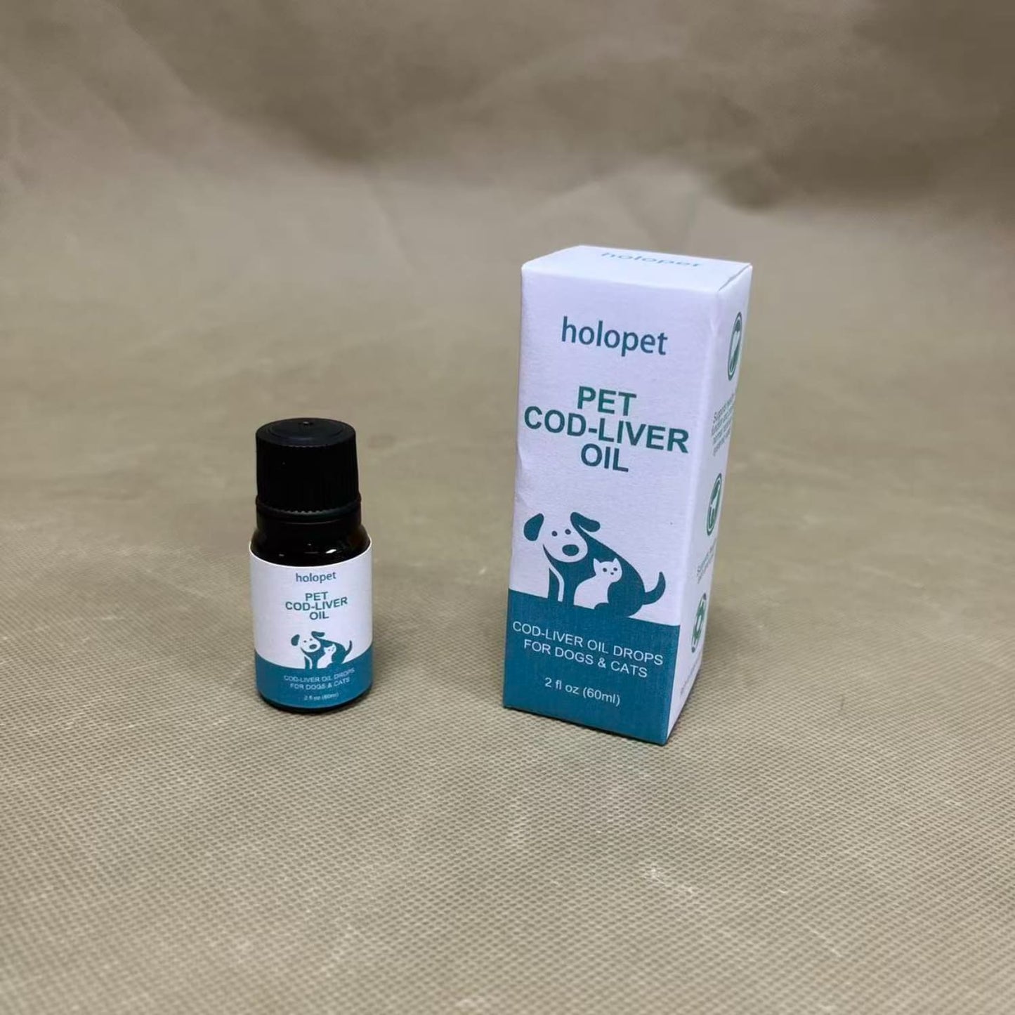 holopet   Cod-liver oil drops,Skin, Joint, Immune & Heart Health - Liquid Supplement