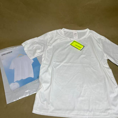 CROSSER   Tee-shirts, Lightweight Cotton Short Sleeve Tee,Gym Workout Athletic Tee Shirts
