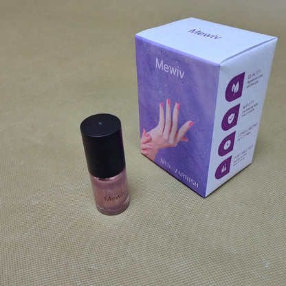 Mewiv  nail varnish,uick Drying Light Pink Nail Polish, Fast Drying and Long Lasting Color Nail Art DIY