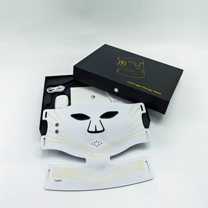 Tiyeaud  Electronic light therapy apparatus for the skin,LED Face & Neck Mask,Light Skin Care Device for Anti-Aging,Brightening & Firming