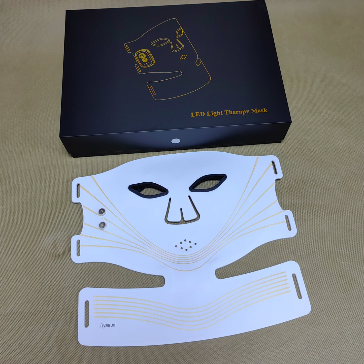 Tiyeaud  Electronic light therapy apparatus for the skin,LED Face & Neck Mask,Light Skin Care Device for Anti-Aging,Brightening & Firming