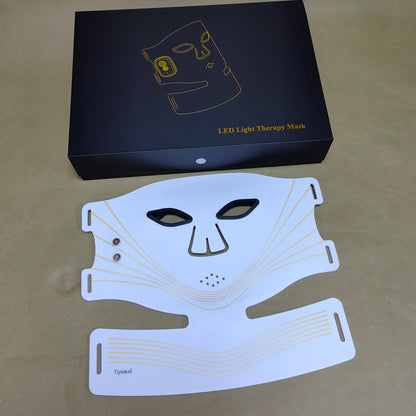 Tiyeaud  Electronic light therapy apparatus for the skin,LED Face & Neck Mask,Light Skin Care Device for Anti-Aging,Brightening & Firming