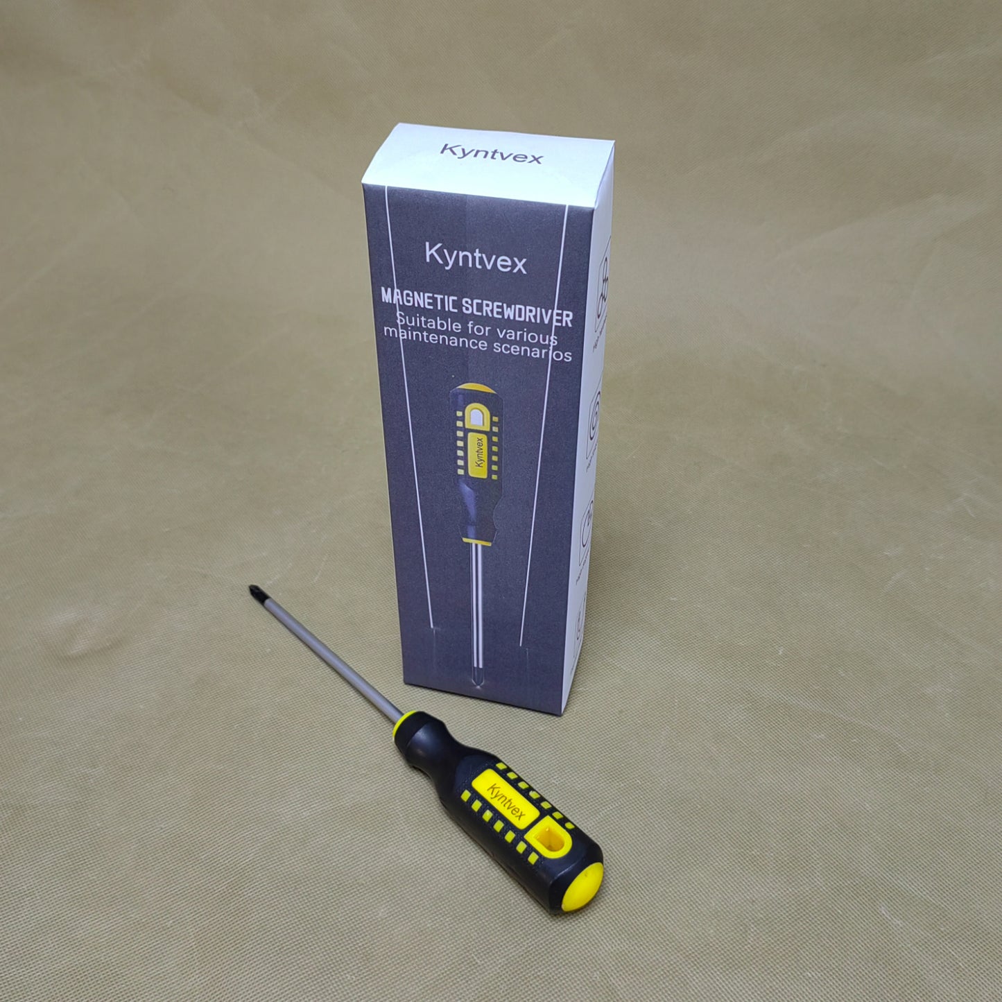 Kyntvex Hand tools, screwdrivers ,Magnetic Screwdriver,Non-slip Handle Screw Driver, for Home, Furniture, Automotive, Garden Use