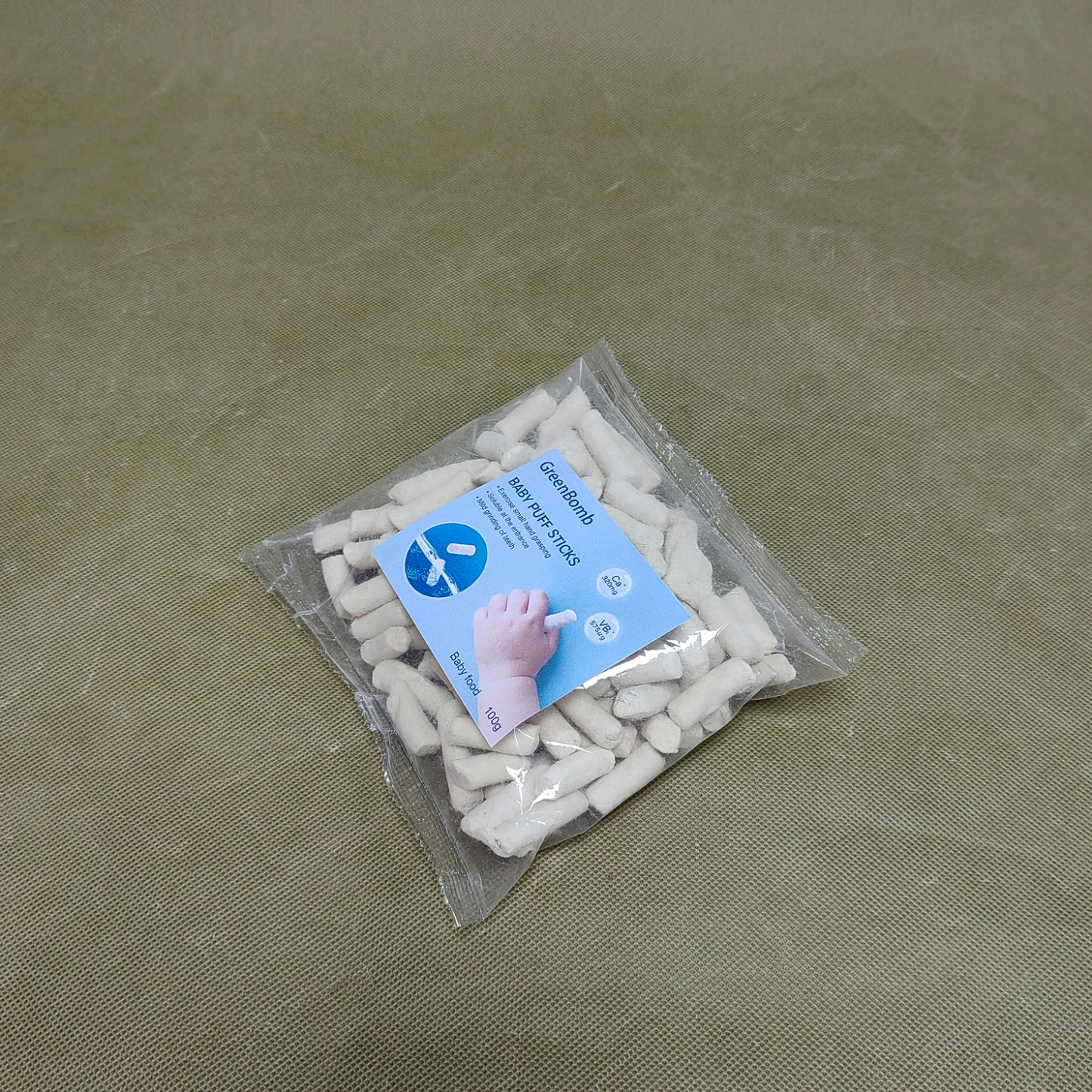 GreenBomb   Baby food,Puffs Teething Snack for Babies & Toddlers ,Wholesome Baby Teether Food, for 6 Months to 2 Years