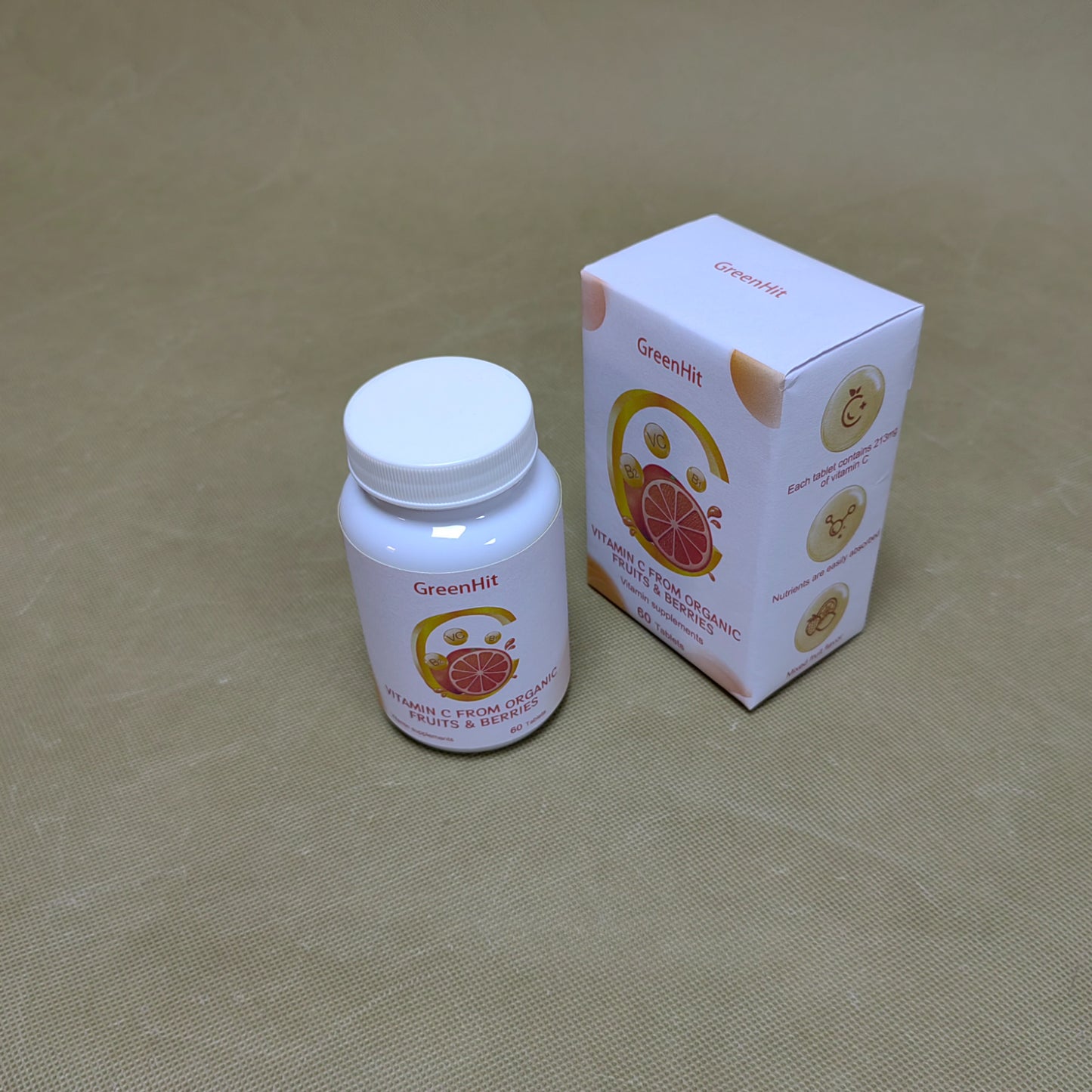 GreenHit   Vitamin supplements, Supports Immune Health, Collagen Formation & Stomach Comfort,Non-GMO & Gluten-Free