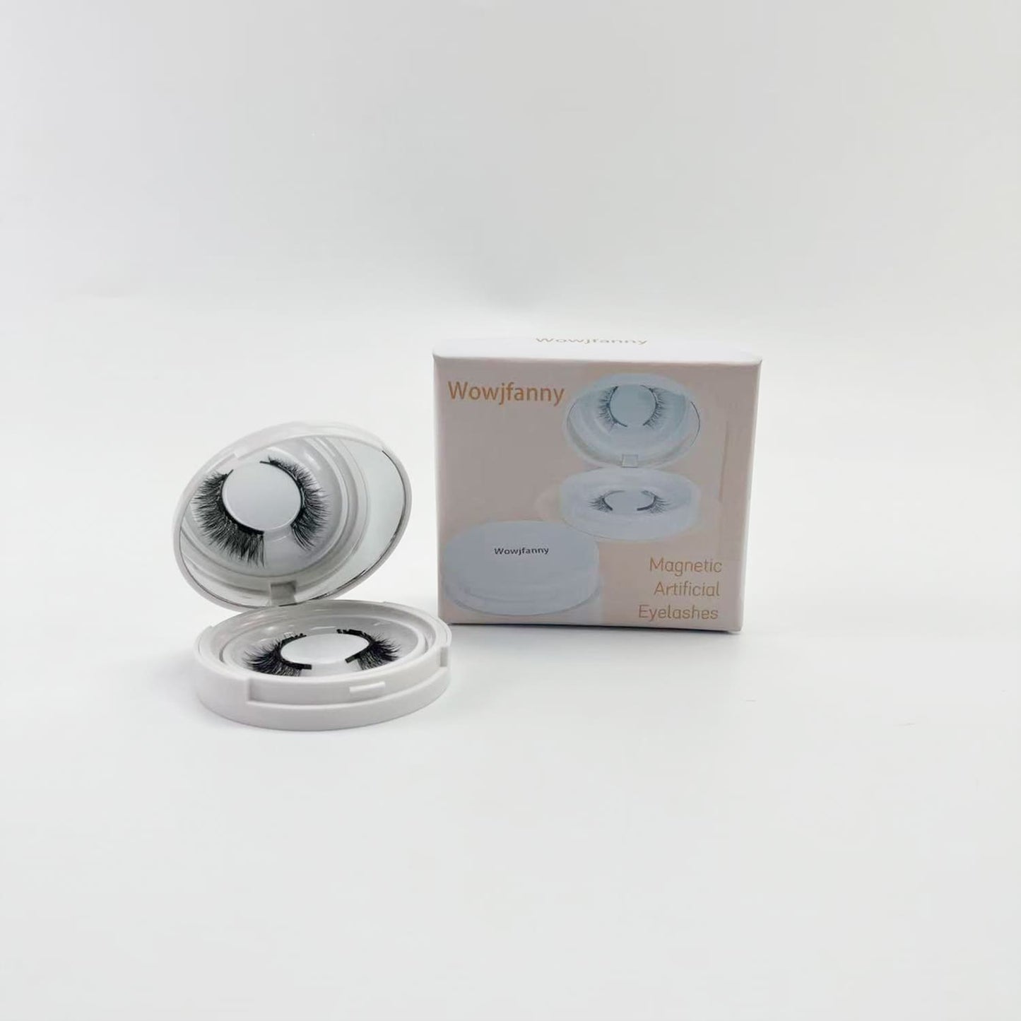 Wowjfanny   Magnetic artificial eyelashes,Reusable Double Sided Magnetic Lashes With Mirror