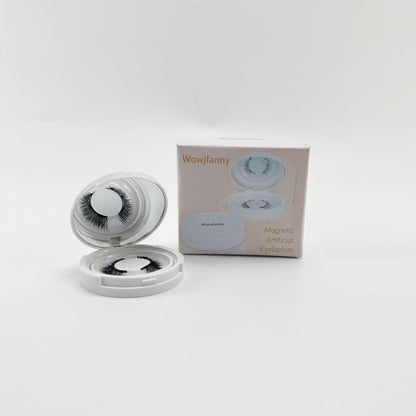 Wowjfanny   Magnetic artificial eyelashes,Reusable Double Sided Magnetic Lashes With Mirror