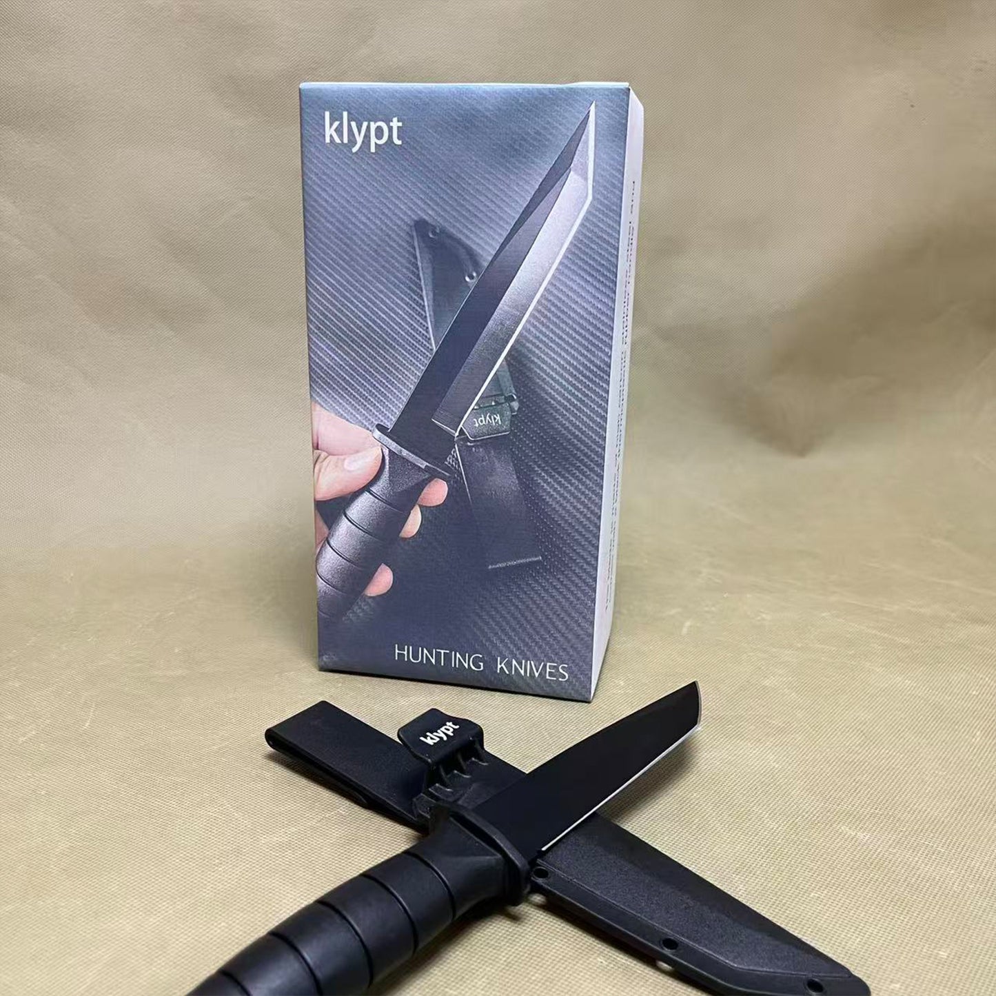 klypt   Hunting knives,Survival Hunting Knife with Sheath, Outdoor Knives for Survival, Camping, Hiking