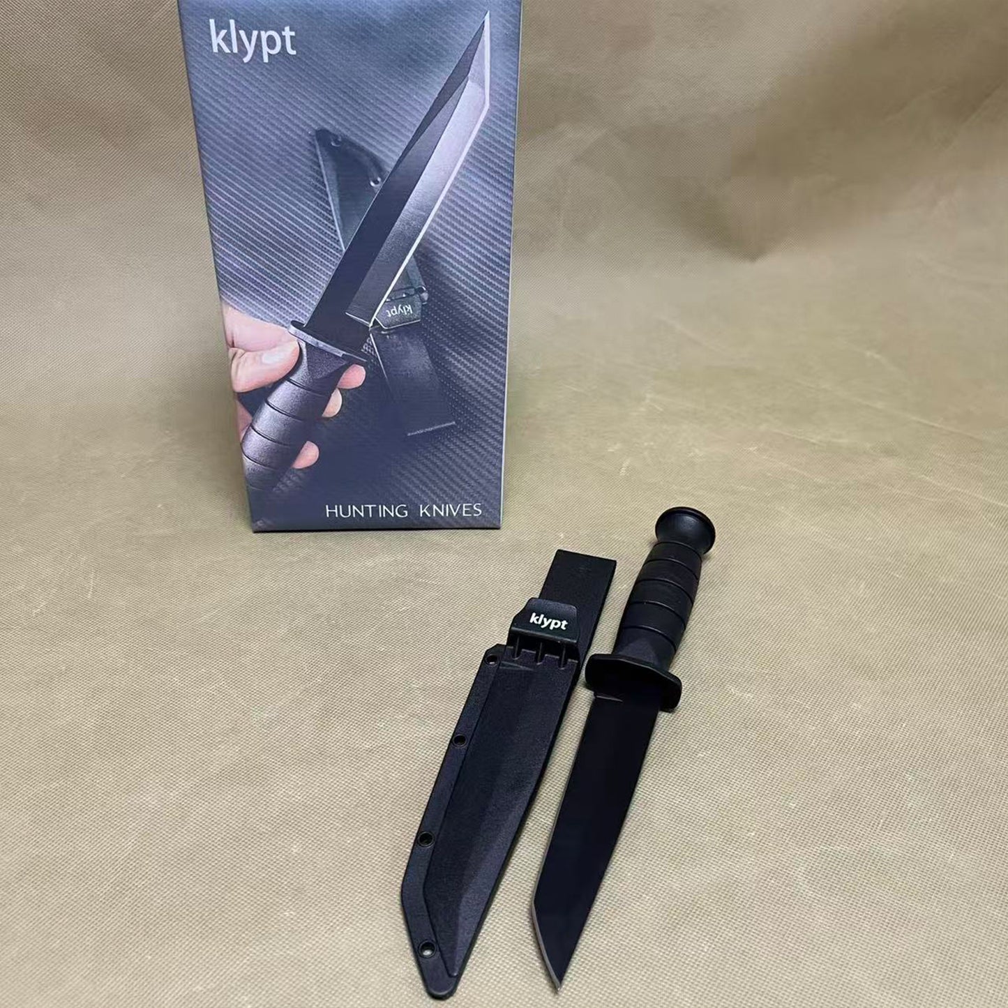 klypt   Hunting knives,Survival Hunting Knife with Sheath, Outdoor Knives for Survival, Camping, Hiking