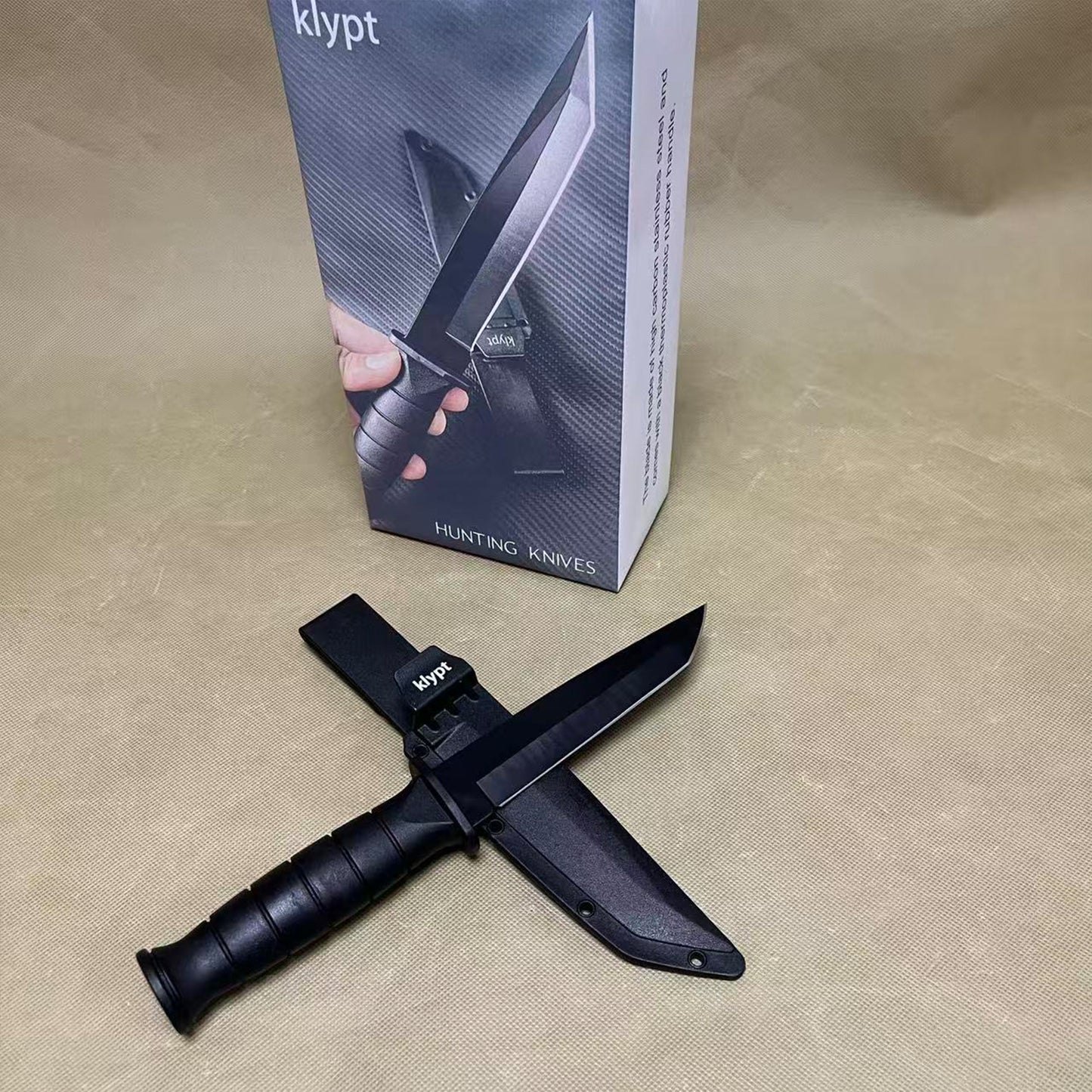 klypt   Hunting knives,Survival Hunting Knife with Sheath, Outdoor Knives for Survival, Camping, Hiking