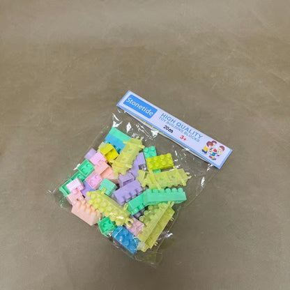 Stonetide  Toy building blocks,Deluxe Building Bag with 150 Pieces and Storage, Creative Open-Ended Play, Blue, Ages 1+ Years