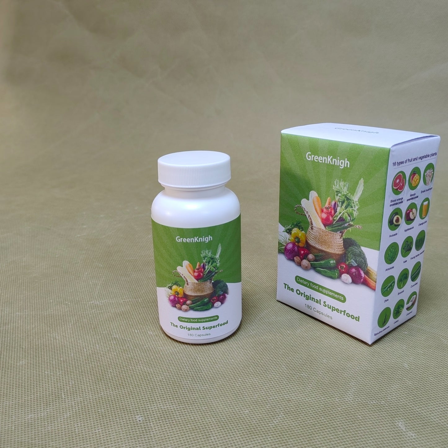 GreenKnigh   Dietary food supplements, Veggies Supplement ,Vegetarian, Non-GMO, Gluten Free Superfood Formula