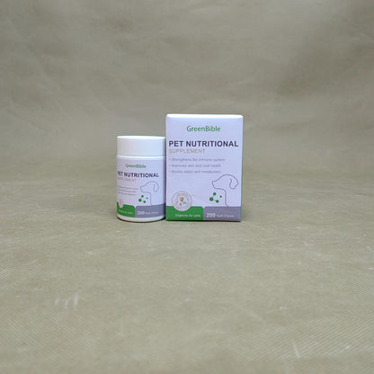 GreenBible  Vitamins for pets ,Dogs Multivitamin Chewable ,for Dogs Skin Coat Heart Brain Eyes Immune Support