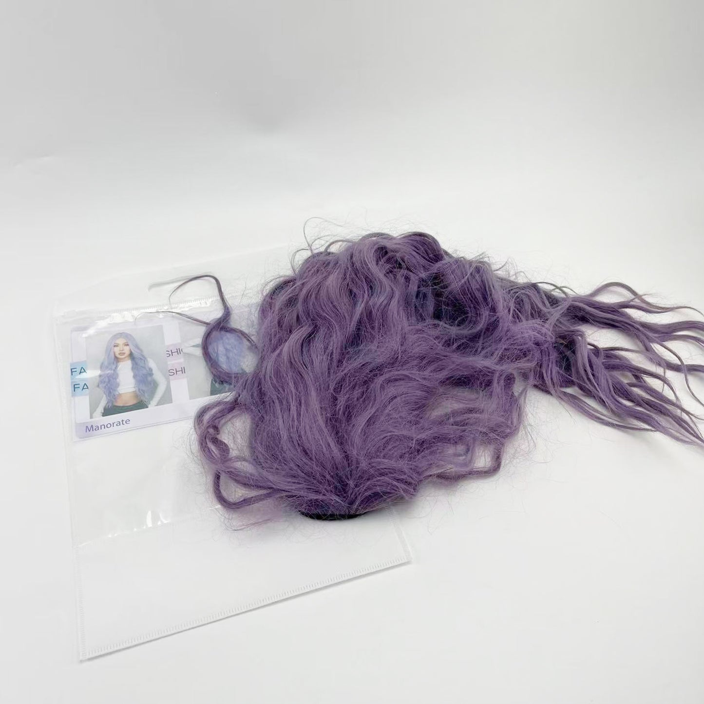 Manorate  false hair,  Synthetic Long Wavy Curly Thick Full Head Hairpiece for Women