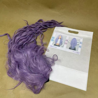 Manorate  false hair,  Synthetic Long Wavy Curly Thick Full Head Hairpiece for Women