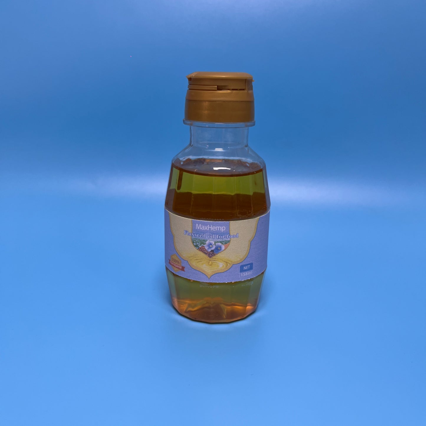 MaxHemp  Flaxseed oil for food, Organic Flaxseed Oil, Vegan, Non-GMO, Gluten-Free, Cast Iron Seasoning