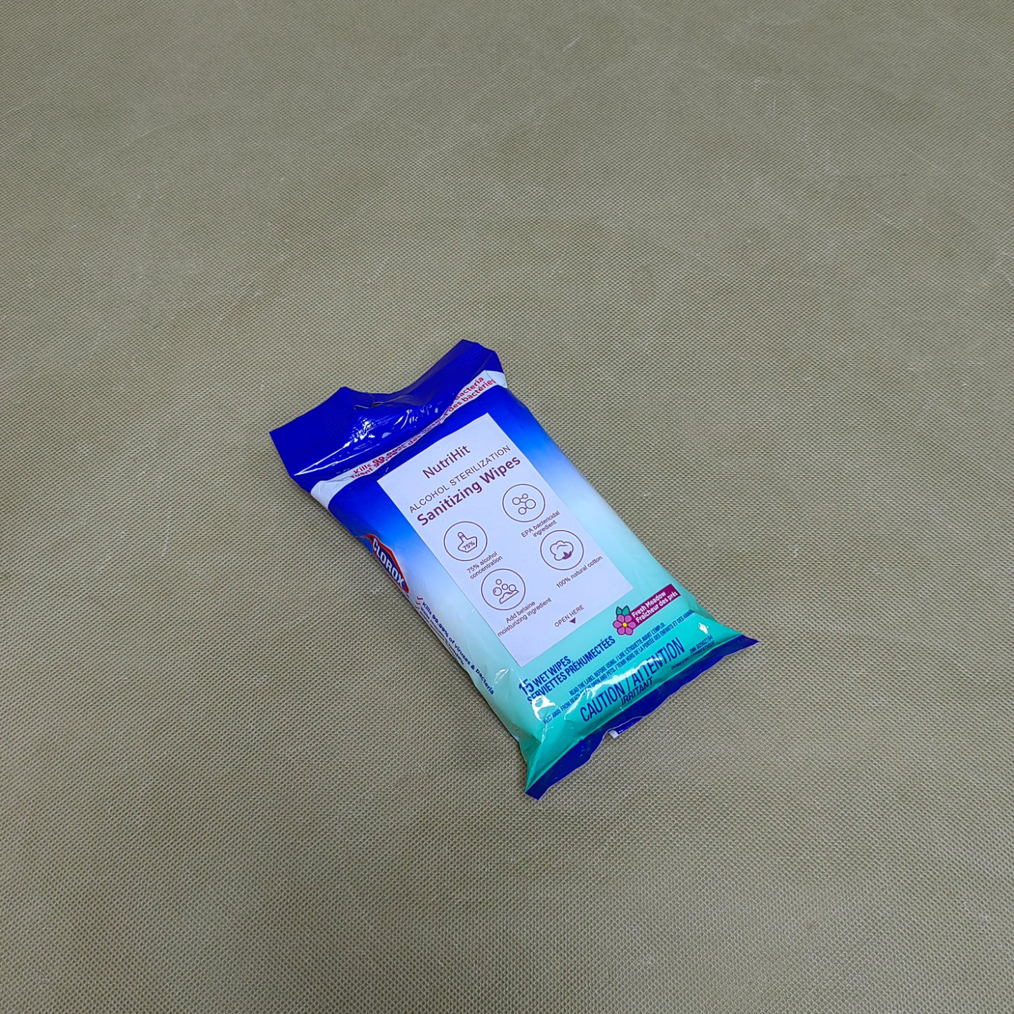 NutriHit   Sanitizing wipes,Alcohol Hand Sanitizing Wipes, Premium,Sanitizer Wipe,for Travel, Home, Classroom, Camping