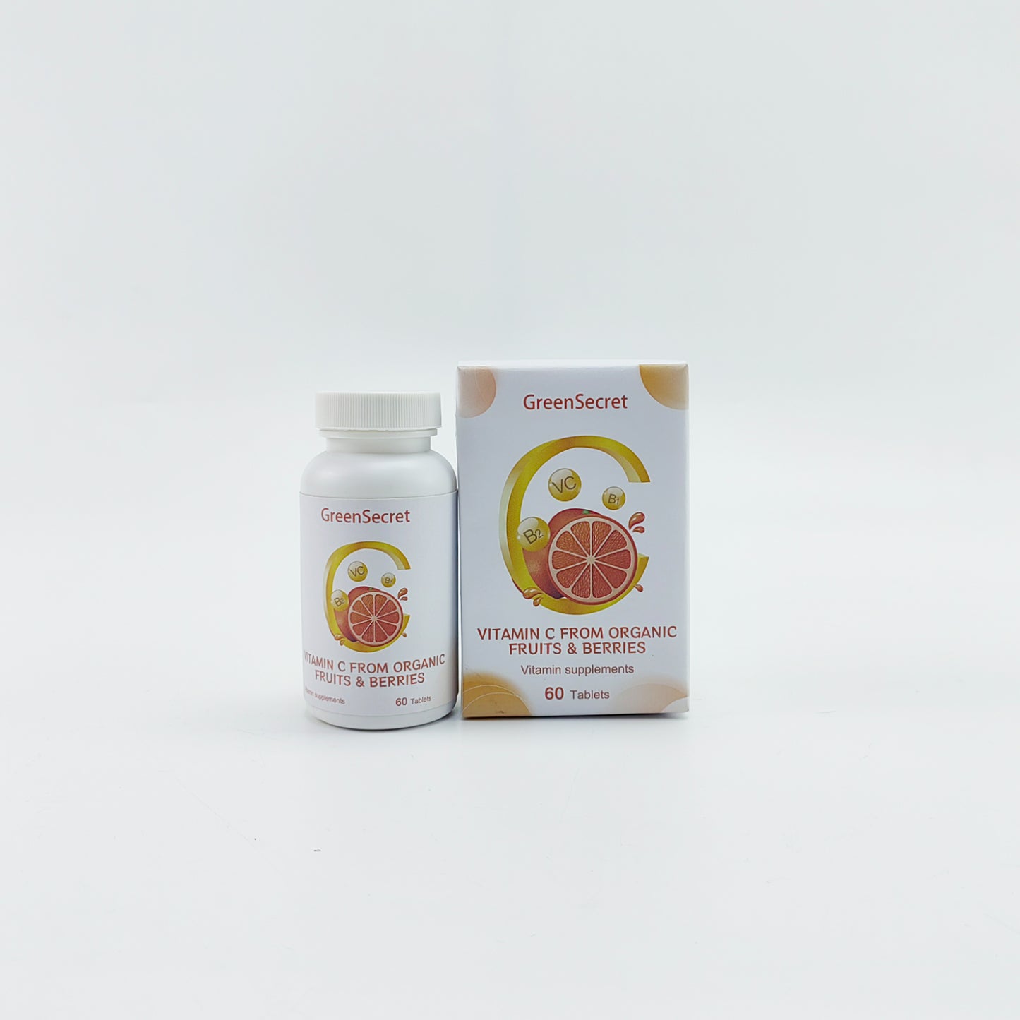 GreenSecret  Vitamin supplements, Nature Made Vitamin C,Dietary Supplement, Vitamin C for Immune Support, 60 Tablets
