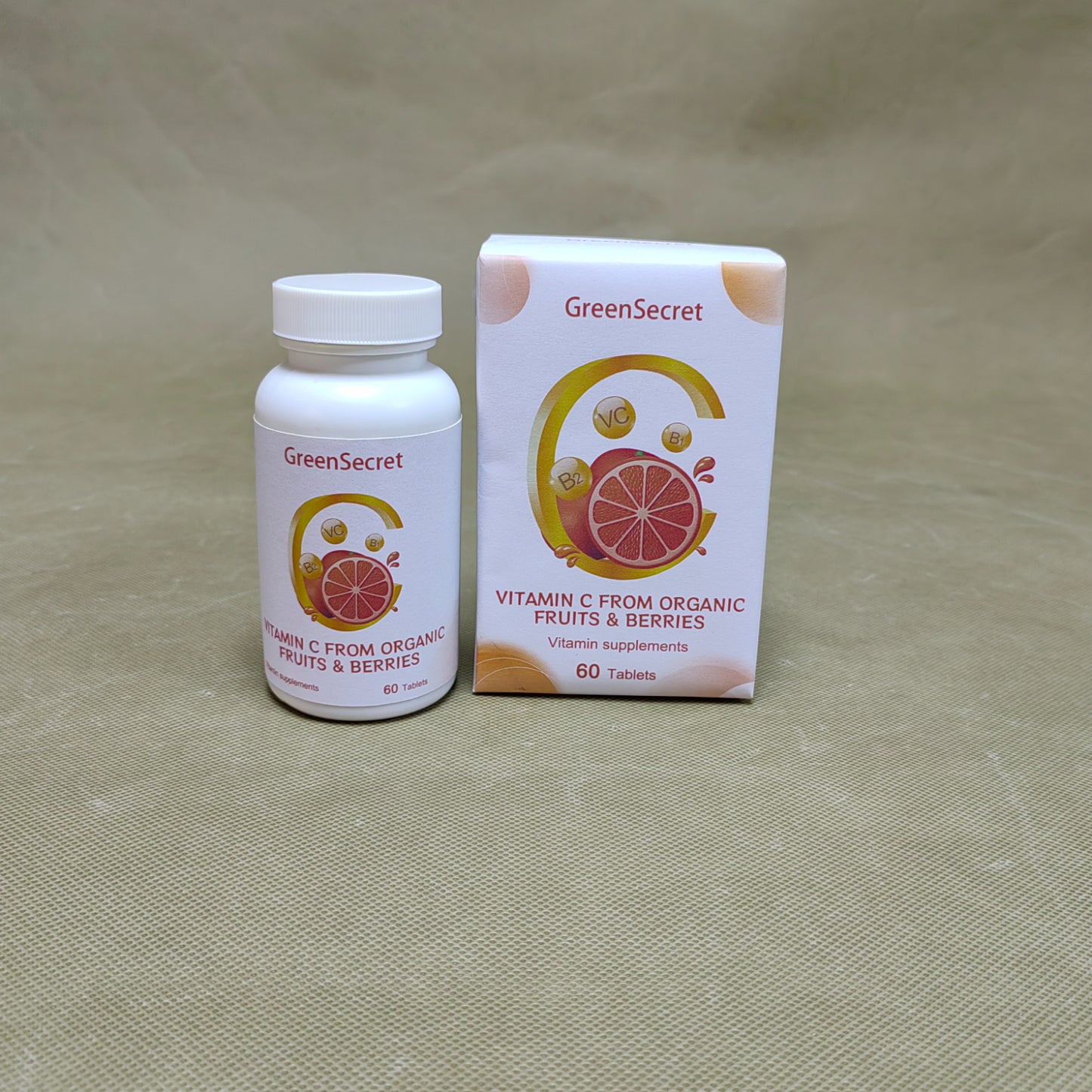 GreenSecret  Vitamin supplements, Nature Made Vitamin C,Dietary Supplement, Vitamin C for Immune Support, 60 Tablets