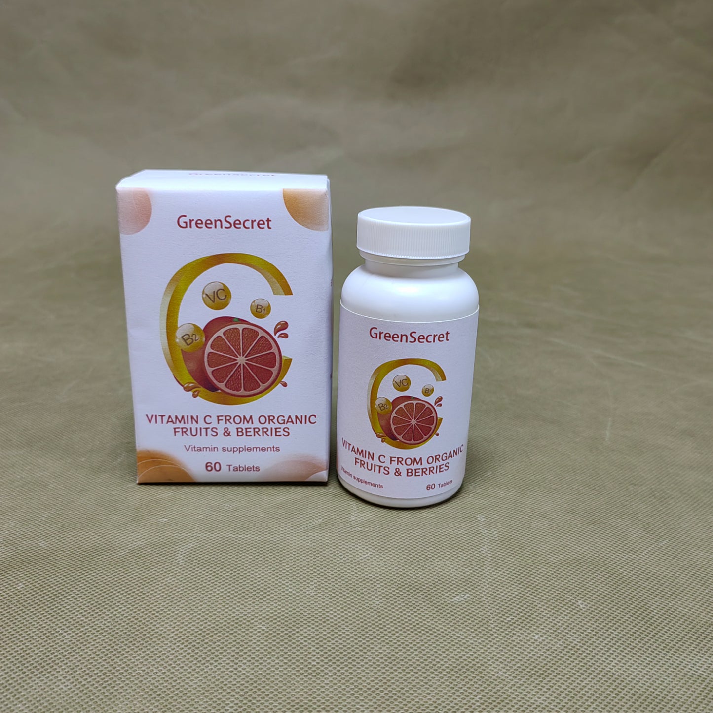 GreenSecret  Vitamin supplements, Nature Made Vitamin C,Dietary Supplement, Vitamin C for Immune Support, 60 Tablets