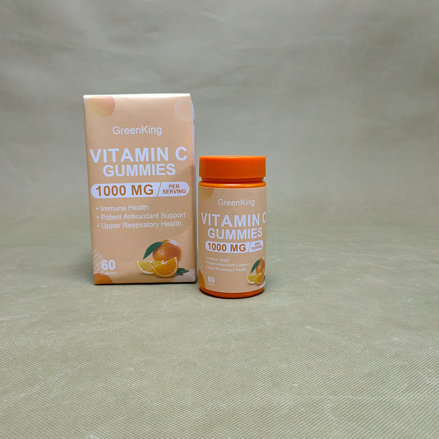 GreenKing  Gummy vitamins,Chewable Multivitamin for Adults & Kids with Zinc for Immune & Collagen Support