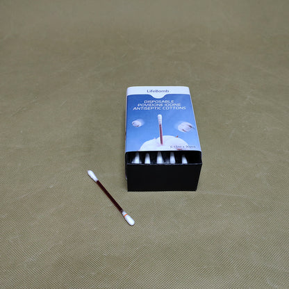 LifeBomb  Antiseptic cotton,Iodine Cotton swabs, Wound Care, Gentle Care and Emergency Care for The Whole Family