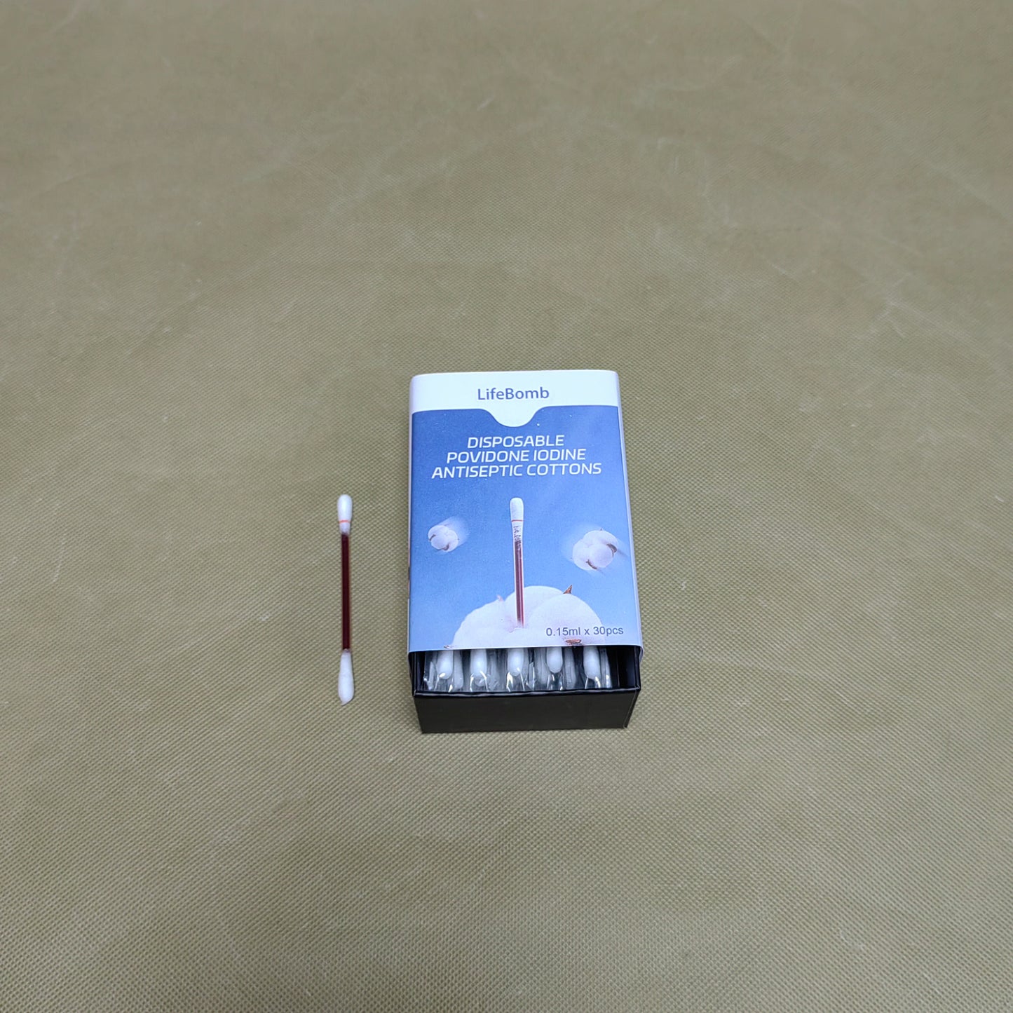 LifeBomb  Antiseptic cotton,Iodine Cotton swabs, Wound Care, Gentle Care and Emergency Care for The Whole Family