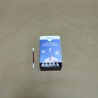 LifeBomb  Antiseptic cotton,Iodine Cotton swabs, Wound Care, Gentle Care and Emergency Care for The Whole Family