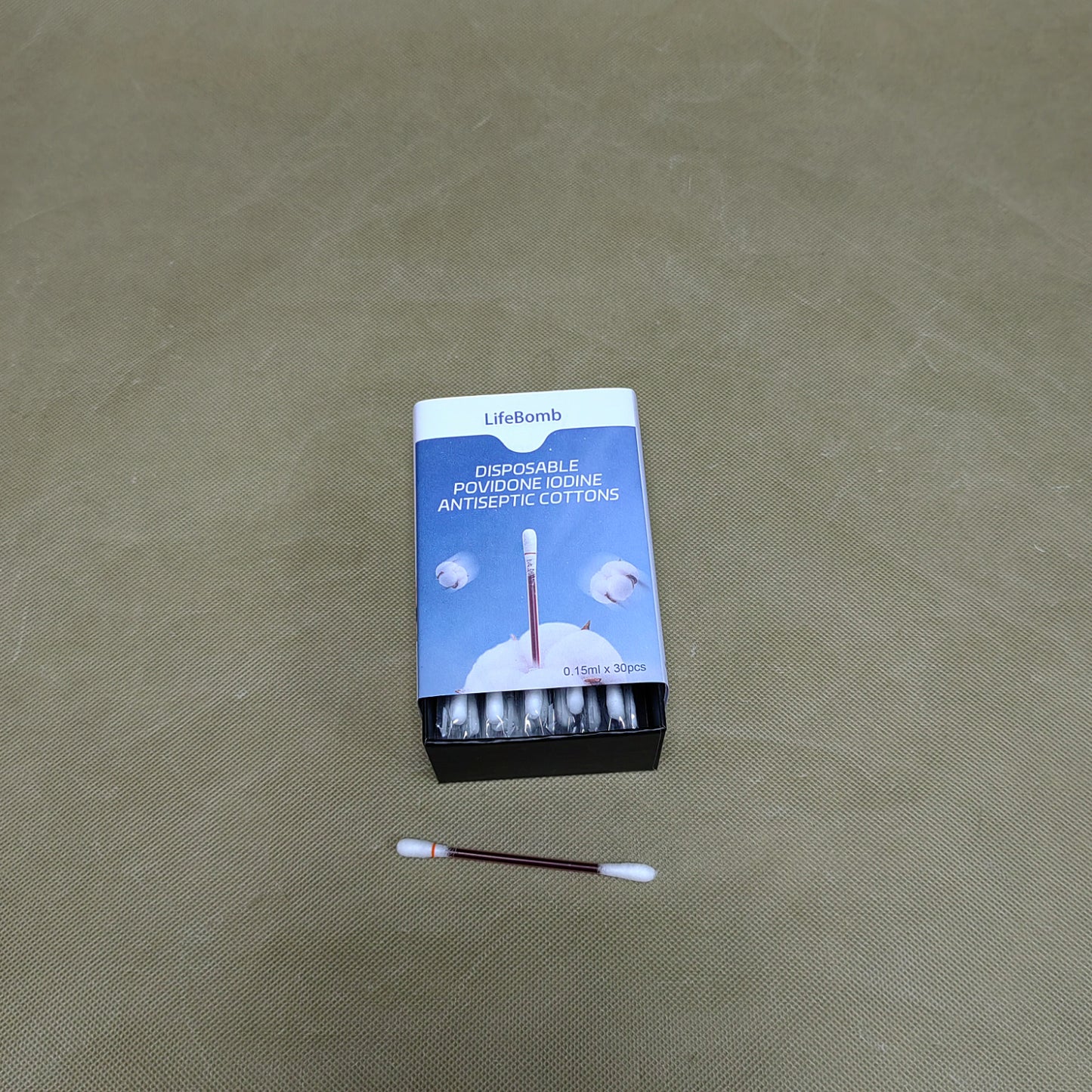LifeBomb  Antiseptic cotton,Iodine Cotton swabs, Wound Care, Gentle Care and Emergency Care for The Whole Family