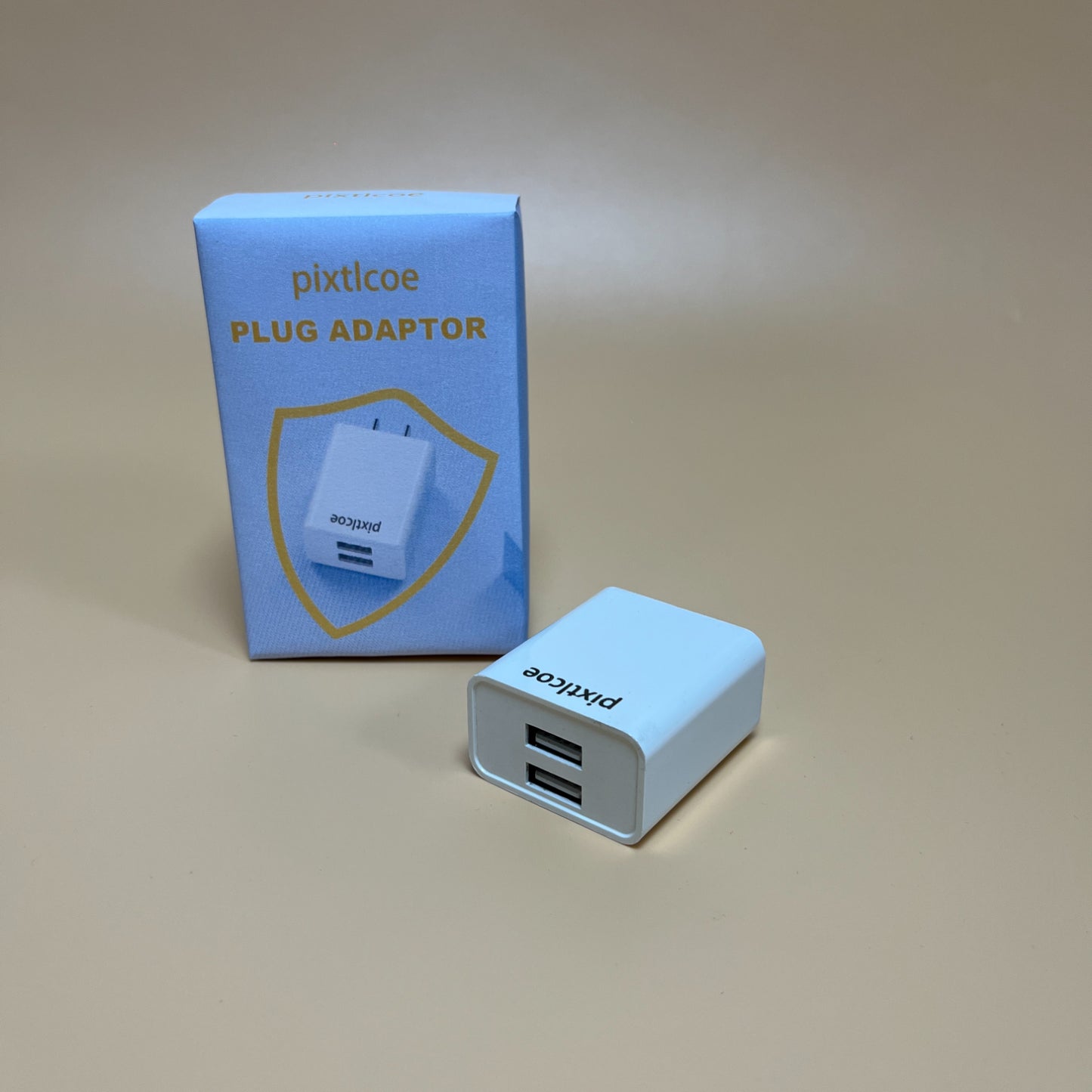 pixtlcoe  Plug adaptors ,Dual Port Cube Power Adapter Plug,Travel Plug Cube Power Adapter
