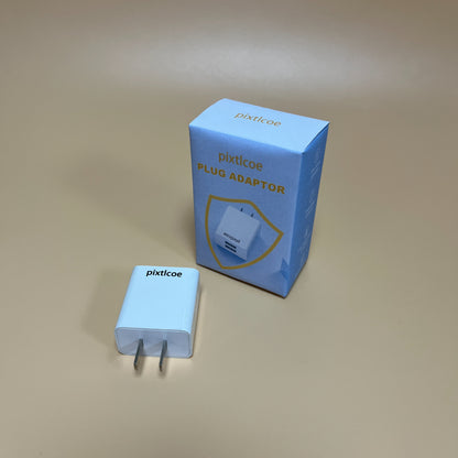 pixtlcoe  Plug adaptors ,Dual Port Cube Power Adapter Plug,Travel Plug Cube Power Adapter