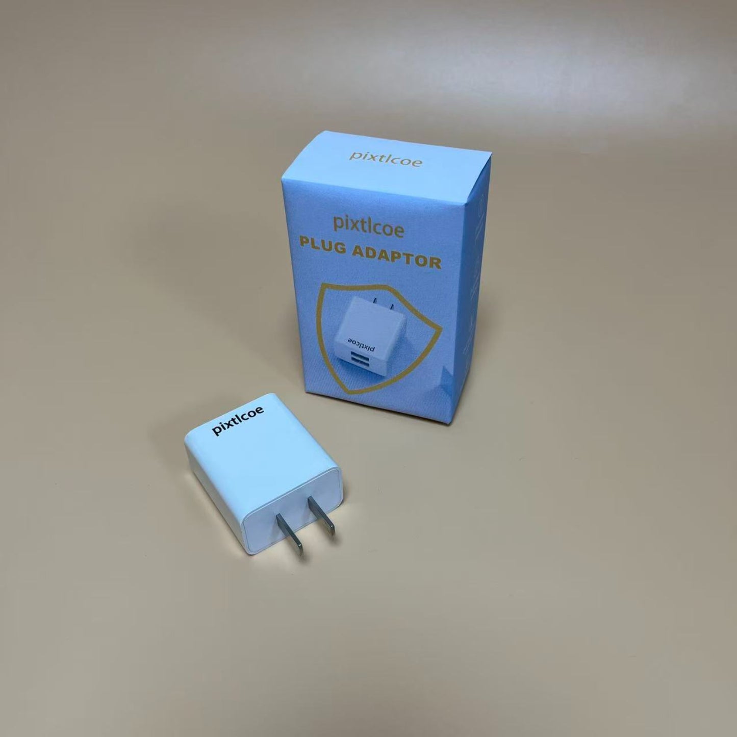 pixtlcoe  Plug adaptors ,Dual Port Cube Power Adapter Plug,Travel Plug Cube Power Adapter
