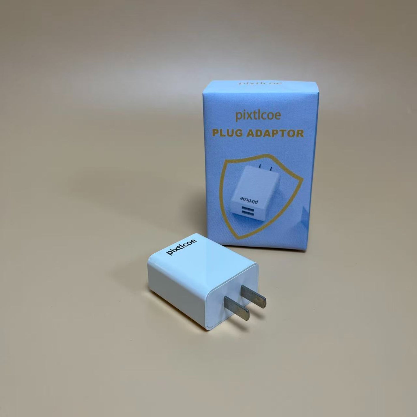 pixtlcoe  Plug adaptors ,Dual Port Cube Power Adapter Plug,Travel Plug Cube Power Adapter