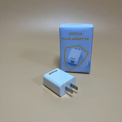 pixtlcoe  Plug adaptors ,Dual Port Cube Power Adapter Plug,Travel Plug Cube Power Adapter