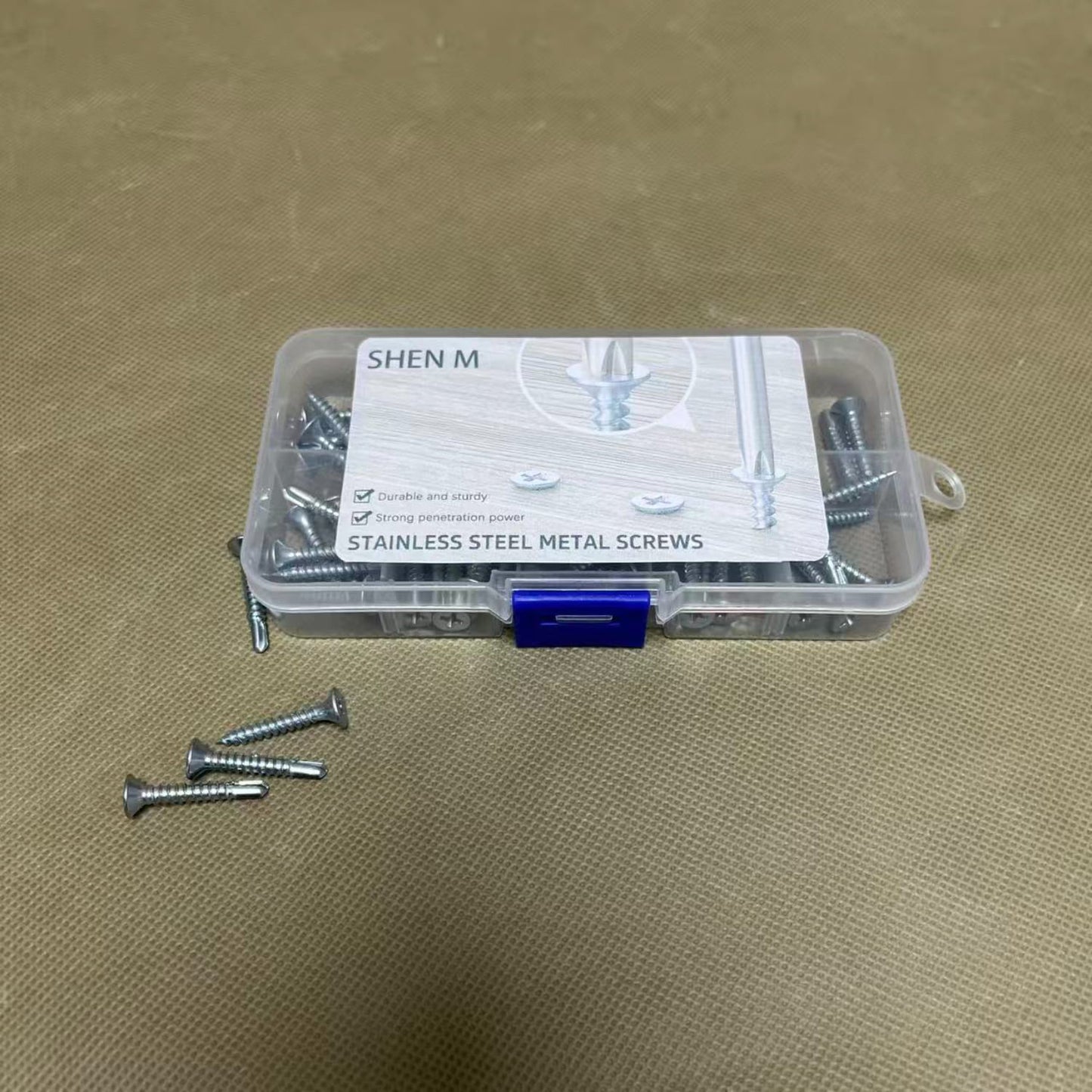 SHEN M   Metal screws, Silver Self Tapping Screws, for Household Appliances,Furniture,Woodworking